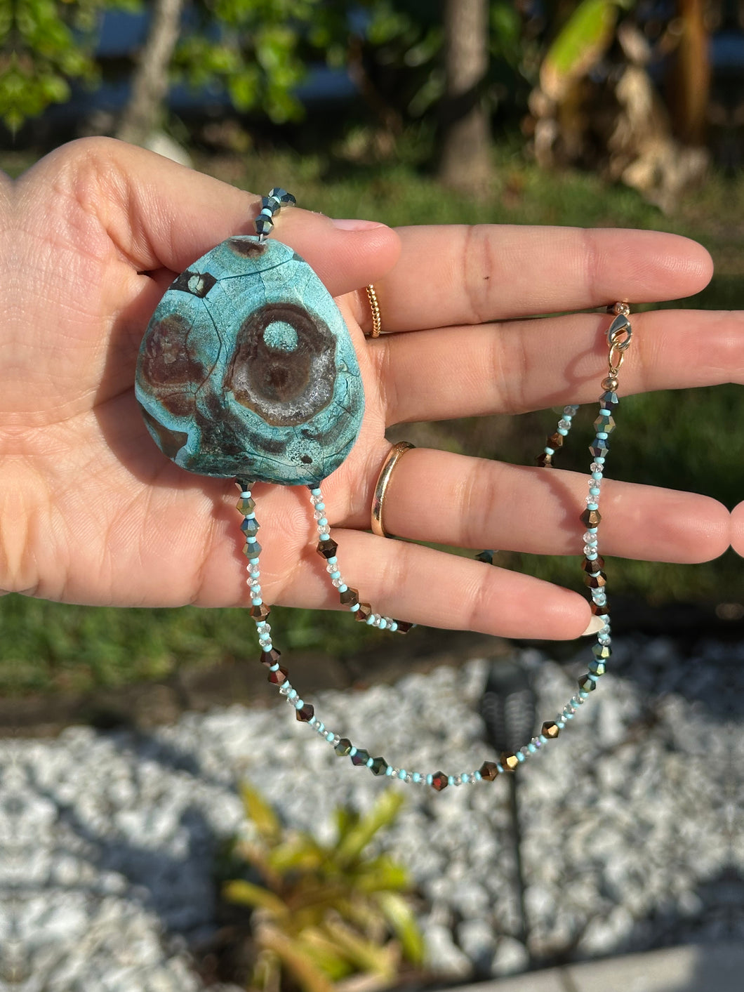 Blue Ocean Jasper Necklace